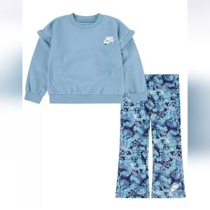 Nike Girls 2-Pc. Fresh Cut Ruffled Sweatshirt & Leggings Set